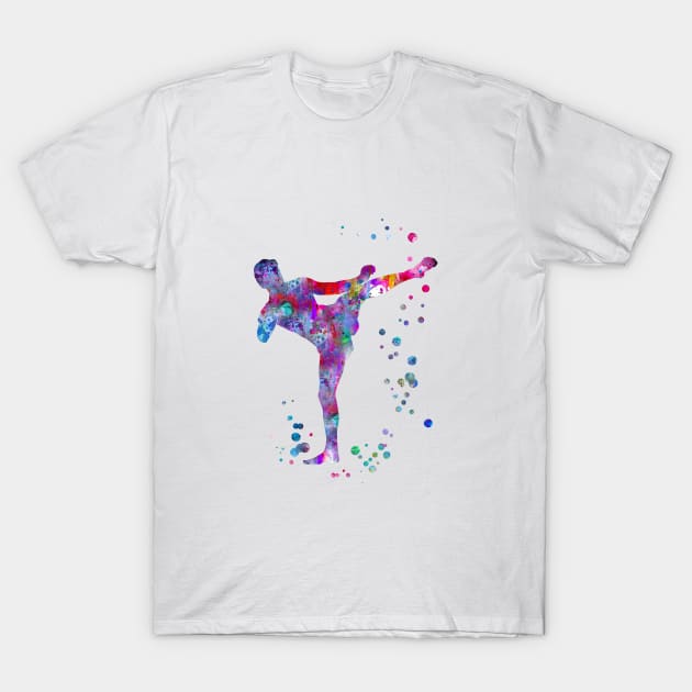 Man muay thai boxing, T-Shirt by RosaliArt